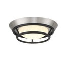 George Kovacs - P5371-691-L - LED Flush Mount - Beam Me Up! - Brushed Nickel and Coal Highlights