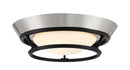 George Kovacs - P5371-691-L - LED Flush Mount - Beam Me Up! - Brushed Nickel and Coal Highlights