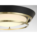 George Kovacs - P5372-689-L - LED Flush Mount - Beam Me Up! - Coal Black
