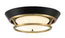 George Kovacs - P5372-689-L - LED Flush Mount - Beam Me Up! - Coal Black