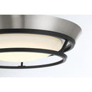 George Kovacs - P5372-691-L - LED Flush Mount - Beam Me Up! - Brushed Nickel and Coal Highlights