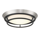 LED Flush Mount<br /><span style="color:#4AB0CE;">Entrega: 4-10 dias en USA</span><br /><span style="color:#4AB0CE;font-size:60%;">PREGUNTE POR ENTREGA EN PANAMA</span><br />Collection: Beam Me Up!<br />Finish: Brushed Nickel and Coal Highlights