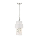 One Light Mini Pendant<br /><span style="color:#4AB0CE;">Entrega: 4-10 dias en USA</span><br /><span style="color:#4AB0CE;font-size:60%;">PREGUNTE POR ENTREGA EN PANAMA</span><br />Collection: Gramercy by Robin Baron<br />Finish: Polished Nickel