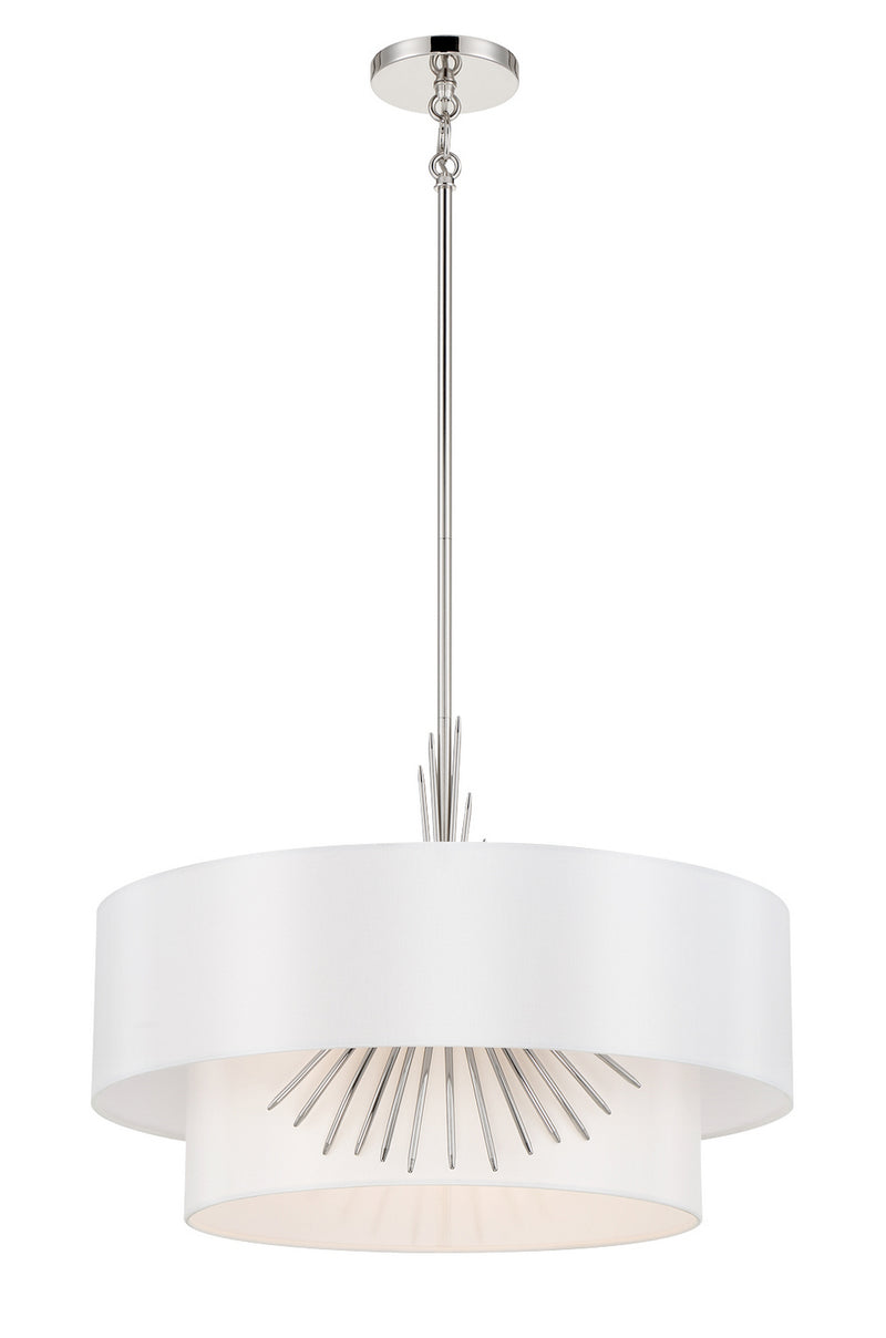 George Kovacs - P5393-613 - Three Light Pendant - Gramercy by Robin Baron - Polished Nickel