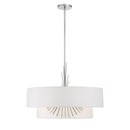 Four Light Pendant<br /><span style="color:#4AB0CE;">Entrega: 4-10 dias en USA</span><br /><span style="color:#4AB0CE;font-size:60%;">PREGUNTE POR ENTREGA EN PANAMA</span><br />Collection: Gramercy by Robin Baron<br />Finish: Polished Nickel