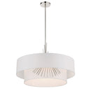 Four Light Pendant<br /><span style="color:#4AB0CE;">Entrega: 4-10 dias en USA</span><br /><span style="color:#4AB0CE;font-size:60%;">PREGUNTE POR ENTREGA EN PANAMA</span><br />Collection: Gramercy by Robin Baron<br />Finish: Polished Nickel