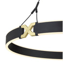 George Kovacs - P5406-689-L - LED Pendant - Recovery X - Coal And Satin Brass