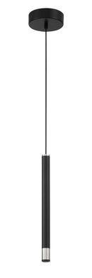 George Kovacs - P5409-691-L - LED Mini Pendant - Wand - Brushed Nickel and Coal Highlights