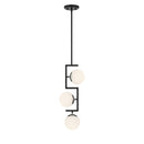 Three Light Pendant<br /><span style="color:#4AB0CE;">Entrega: 4-10 dias en USA</span><br /><span style="color:#4AB0CE;font-size:60%;">PREGUNTE POR ENTREGA EN PANAMA</span><br />Collection: Alluria ll<br />Finish: Polished Nickel And Coal
