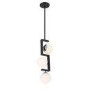 Three Light Pendant<br /><span style="color:#4AB0CE;">Entrega: 4-10 dias en USA</span><br /><span style="color:#4AB0CE;font-size:60%;">PREGUNTE POR ENTREGA EN PANAMA</span><br />Collection: Alluria ll<br />Finish: Polished Nickel And Coal