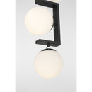George Kovacs - P5421-572 - Three Light Pendant - Alluria ll - Polished Nickel And Coal