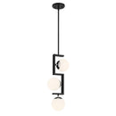 Three Light Pendant<br /><span style="color:#4AB0CE;">Entrega: 4-10 dias en USA</span><br /><span style="color:#4AB0CE;font-size:60%;">PREGUNTE POR ENTREGA EN PANAMA</span><br />Collection: Alluria ll<br />Finish: Polished Nickel And Coal