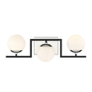 Three Light Bath<br /><span style="color:#4AB0CE;">Entrega: 17-18 semanas en USA</span><br /><span style="color:#4AB0CE;font-size:60%;">PREGUNTE POR ENTREGA EN PANAMA</span><br />Collection: Alluria ll<br />Finish: Polished Nickel And Coal