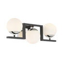 Three Light Bath<br /><span style="color:#4AB0CE;">Entrega: 17-18 semanas en USA</span><br /><span style="color:#4AB0CE;font-size:60%;">PREGUNTE POR ENTREGA EN PANAMA</span><br />Collection: Alluria ll<br />Finish: Polished Nickel And Coal