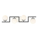 Four Light Bath<br /><span style="color:#4AB0CE;">Entrega: 4-10 dias en USA</span><br /><span style="color:#4AB0CE;font-size:60%;">PREGUNTE POR ENTREGA EN PANAMA</span><br />Collection: Alluria ll<br />Finish: Polished Nickel And Coal