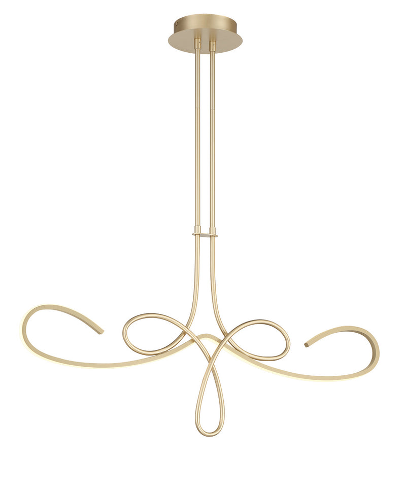 George Kovacs - P5435-697-L - LED Island Pendant - Astor by Robin Baron - Soft Gold