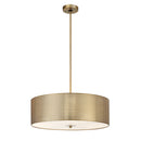 Four Light Pendant<br /><span style="color:#4AB0CE;">Entrega: 4-10 dias en USA</span><br /><span style="color:#4AB0CE;font-size:60%;">PREGUNTE POR ENTREGA EN PANAMA</span><br />Collection: Grid<br />Finish: Soft Brass