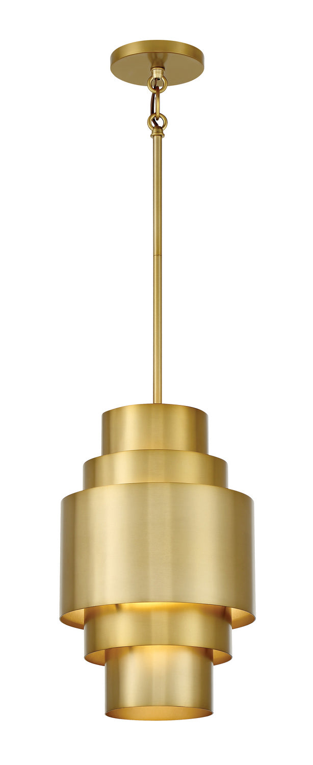 Minka-Lavery - 2531-695 - One Light Mini Pendant - SpyGlass Terrace - Soft Brass