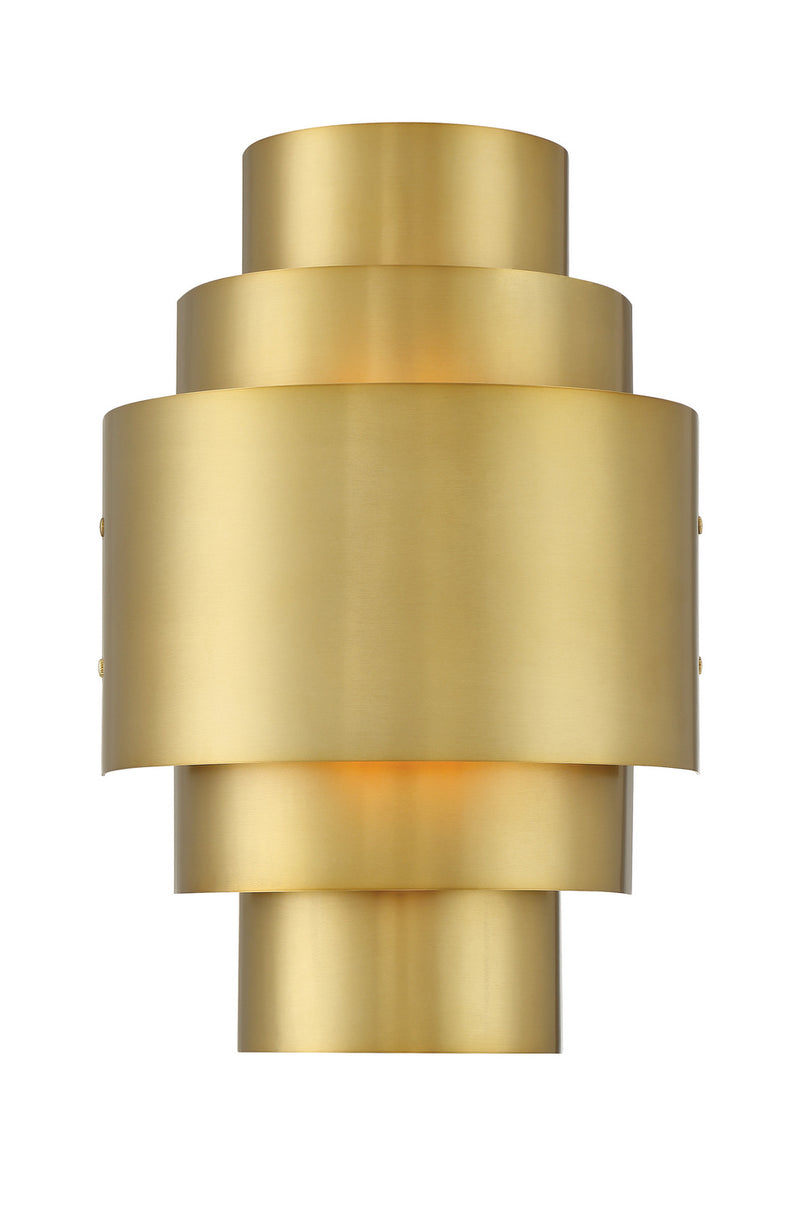 Minka-Lavery - 2532-695 - Two Light Wall Sconce - SpyGlass Terrace - Soft Brass