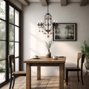 Five Light Chandelier<br /><span style="color:#4AB0CE;">Entrega: 4-10 dias en USA</span><br /><span style="color:#4AB0CE;font-size:60%;">PREGUNTE POR ENTREGA EN PANAMA</span><br />Collection: Colonial Charm<br />Finish: Old World Bronze w/Walnut