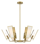 Minka-Lavery - 2676-695 - Six Light Chandelier - Ricochet - Soft Brass