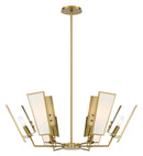 Minka-Lavery - 2676-695 - Six Light Chandelier - Ricochet - Soft Brass