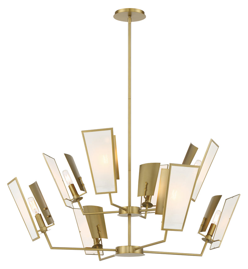 Minka-Lavery - 2678-695 - Eight Light Chandelier - Ricochet - Soft Brass