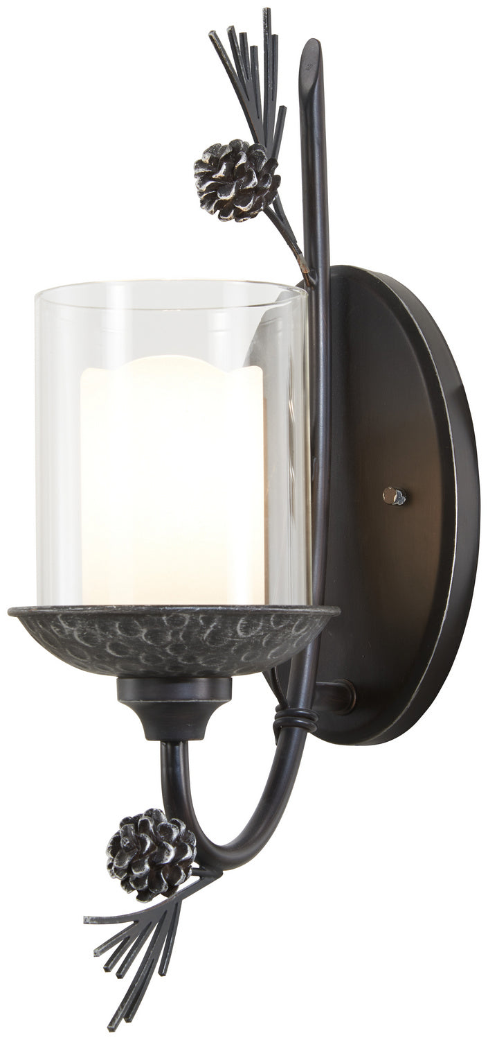 Minka-Lavery - 2751-694 - One Light Wall Sconce - Ponderosa Ridge - Weathered Spruce W/ Silver