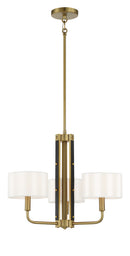 Minka-Lavery - 2783-695 - Three Light Chandelier - Chelsea by Robin Baron - Soft Brass