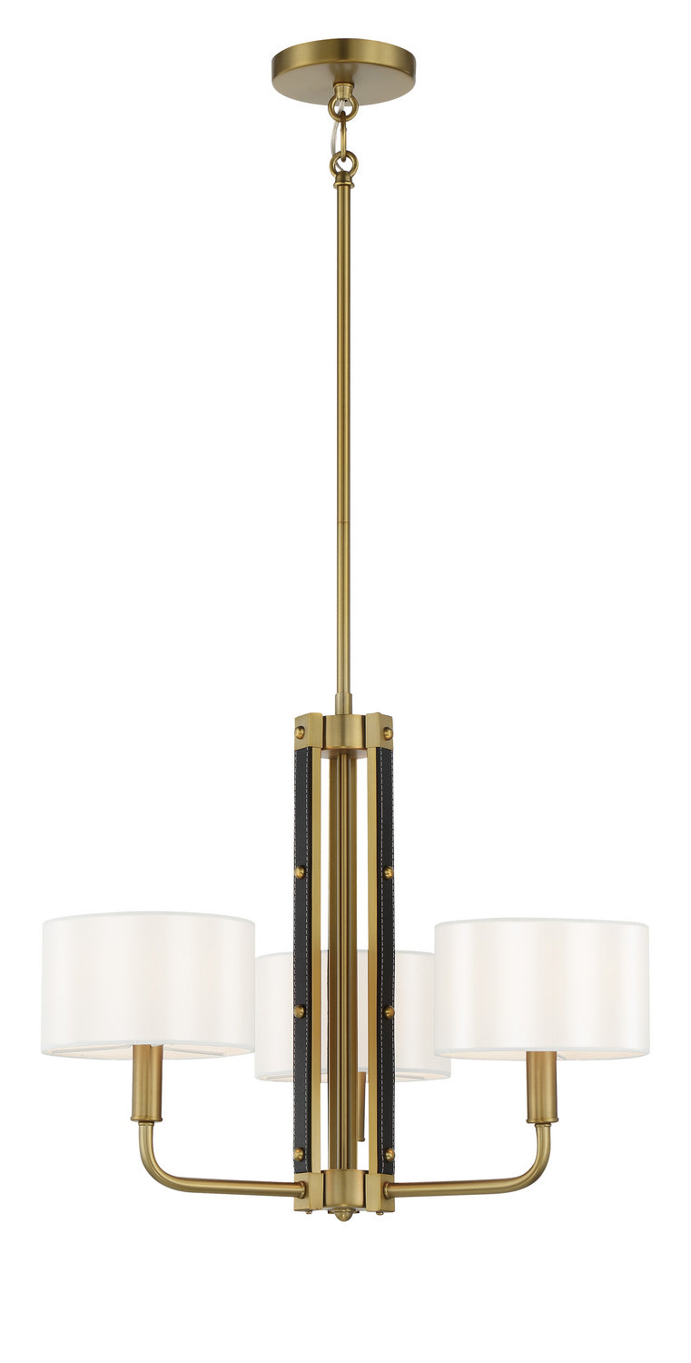 Minka-Lavery - 2783-695 - Three Light Chandelier - Chelsea by Robin Baron - Soft Brass