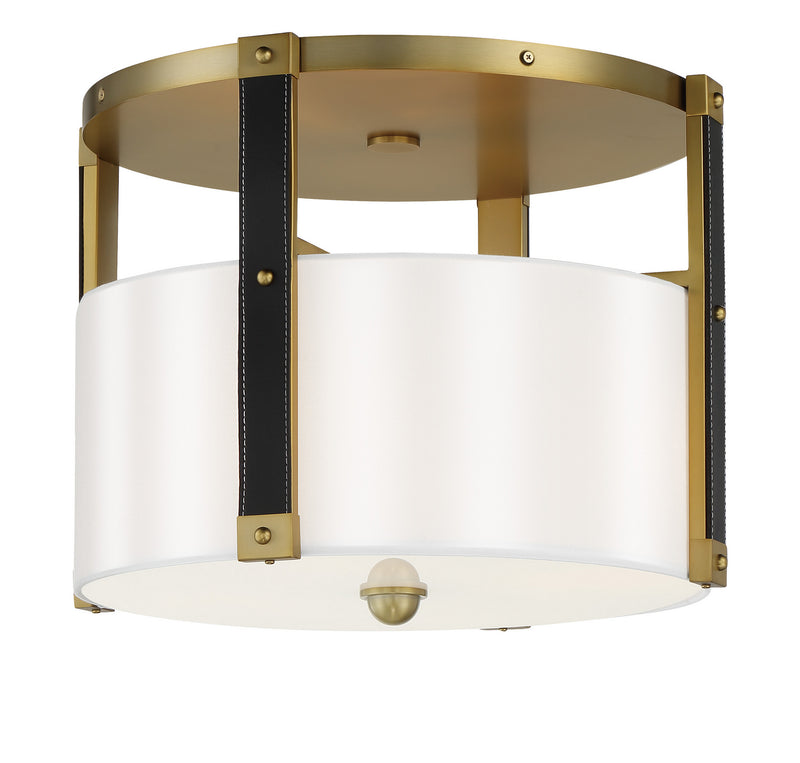 Minka-Lavery - 2784-695 - Four Light Semi Flush Mount - Chelsea by Robin Baron - Soft Brass