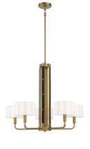 Minka-Lavery - 2785-695 - Five Light Chandelier - Chelsea by Robin Baron - Soft Brass