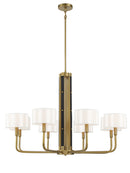 Minka-Lavery - 2788-695 - Eight Light Chandelier - Chelsea by Robin Baron - Soft Brass