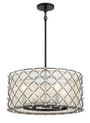 Four Light Convertible Pendant<br /><span style="color:#4AB0CE;">Entrega: 4-10 dias en USA</span><br /><span style="color:#4AB0CE;font-size:60%;">PREGUNTE POR ENTREGA EN PANAMA</span><br />Collection: Sheer Elegance<br />Finish: Coal