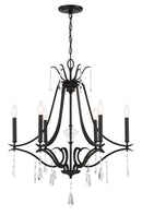 Minka-Lavery - 4446-66A - Six Light Chandelier - Laurel Estate - Coal