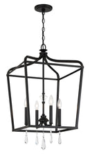 Four Light Foyer Pendant<br /><span style="color:#4AB0CE;">Entrega: 4-10 dias en USA</span><br /><span style="color:#4AB0CE;font-size:60%;">PREGUNTE POR ENTREGA EN PANAMA</span><br />Collection: Laurel Estate<br />Finish: Coal