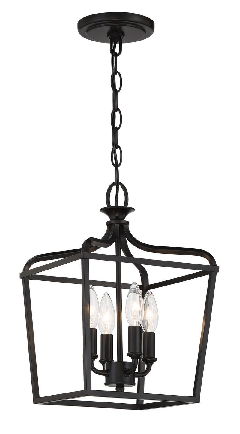 Four Light Foyer/Semi Flush<br /><span style="color:#4AB0CE;">Entrega: 4-10 dias en USA</span><br /><span style="color:#4AB0CE;font-size:60%;">PREGUNTE POR ENTREGA EN PANAMA</span><br />Collection: Laurel Estate<br />Finish: Coal