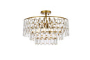 Elegant Lighting - 1103F20BR - Five Light Flush Mount - Mila - Brass