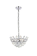 Elegant Lighting - 1104D14C - Three Light Pendant - Emilia - Chrome