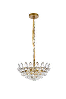 Elegant Lighting - 1104D16BR - Three Light Pendant - Emilia - Brass