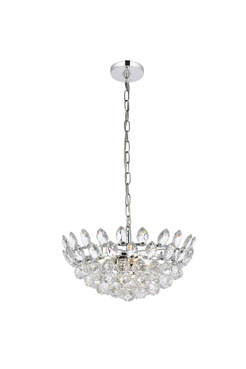 Elegant Lighting - 1104D18C - Five Light Pendant - Emilia - Chrome