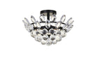 Elegant Lighting - 1105F14BK - Three Light Flush Mount - Emilia - Black