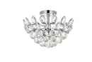 Elegant Lighting - 1105F14C - Three Light Flush Mount - Emilia - Chrome