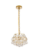 Elegant Lighting - 1106D12BR - Three Light Pendant - Savannah - Brass
