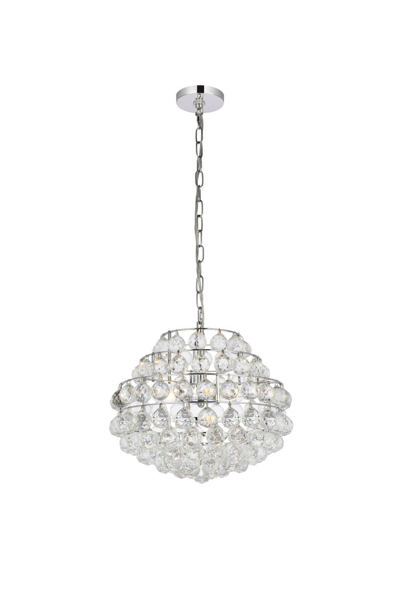 Elegant Lighting - 1106D16C - Three Light Pendant - Savannah - Chrome