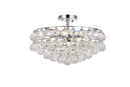 Elegant Lighting - 1107F18C - Five Light Flush Mount - Savannah - Chrome