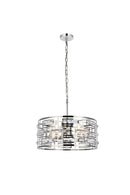 Elegant Lighting - 1108D19C - Five Light Pendant - Kennedy - Chrome