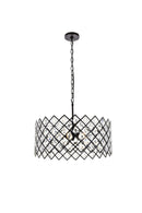 Elegant Lighting - 1111D21BK - Five Light Pendant - Lyla - Black