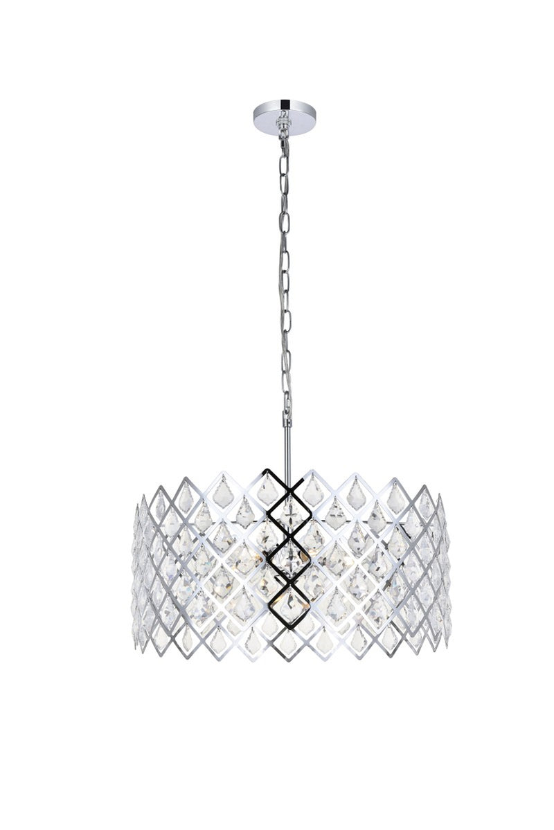 Elegant Lighting - 1111D21C - Five Light Pendant - Lyla - Chrome