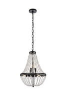 Elegant Lighting - 1113D14BK - Five Light Pendant - Valeria - Black